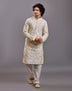 Thread work Bel Buti Patterned Cotton Silk Kurta Pyjama