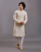 Thread work Bel Buti Patterned Cotton Silk Kurta Pyjama
