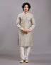Thread work Bel Buti Patterned Cotton Silk Kurta Pyjama