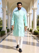 Checks Patterned Embellished work Cotton Silk Kurta Pyjama