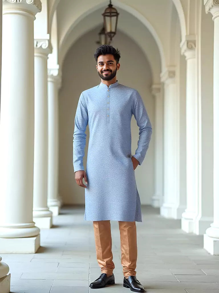 Luxury Jacquard Fabric Kurta & Pyjama Set