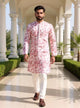 Stylish Digital Print Giza Cotton Kurta Set in Onion