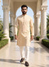 Thread work Geometric Jacquard Kurta with Pyjama