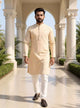 Thread work Geometric Jacquard Kurta with Pyjama