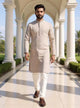 Thread work Geometric Jacquard Kurta with Pyjama