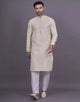 All Over Self Highlighted Thread work Jacquard Kurta Pyjama Set