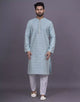 All Over Floral Design  Jacquard Kurta pyjama Set