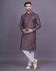 All Over Floral Design  Jacquard Kurta pyjama Set
