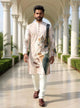 Men's Cotton Silk Floral Print Kurta