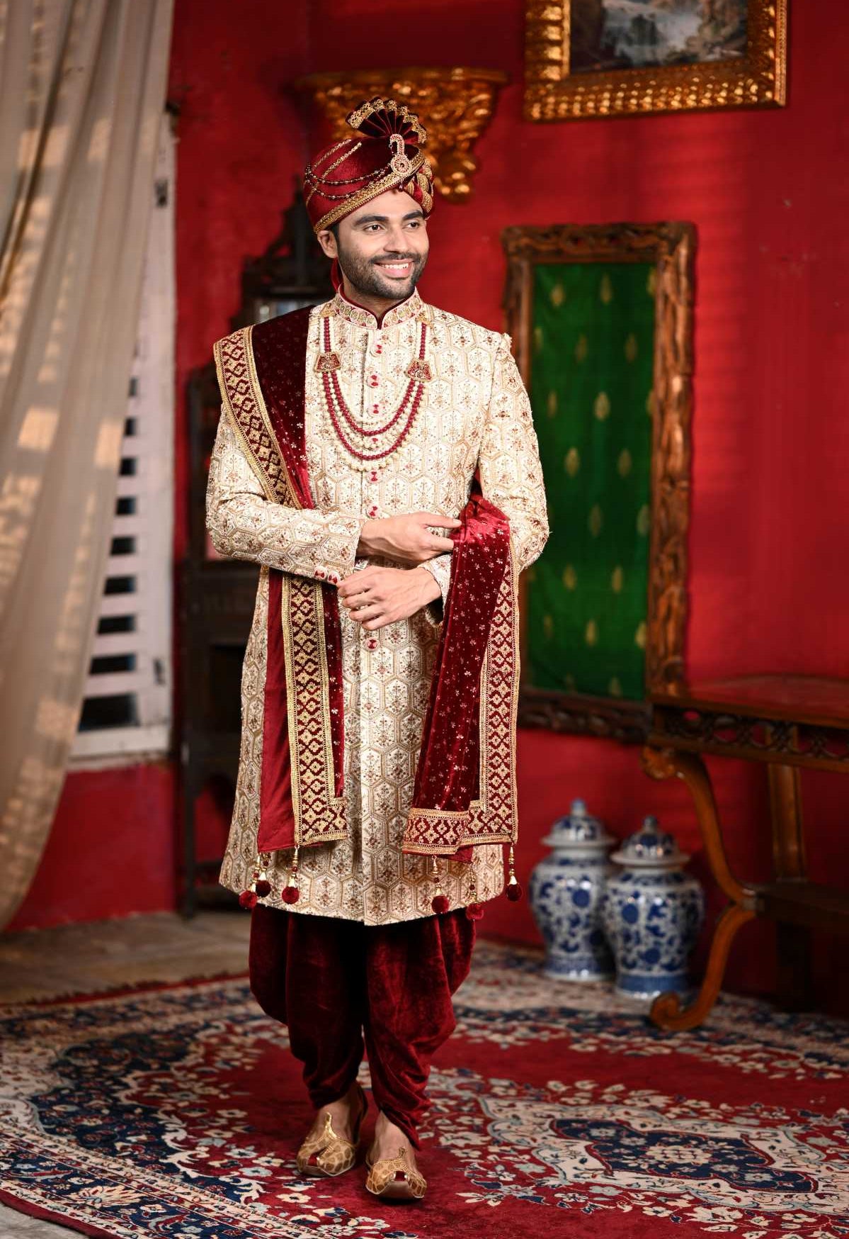 DeRoyal Wedding Sherwani